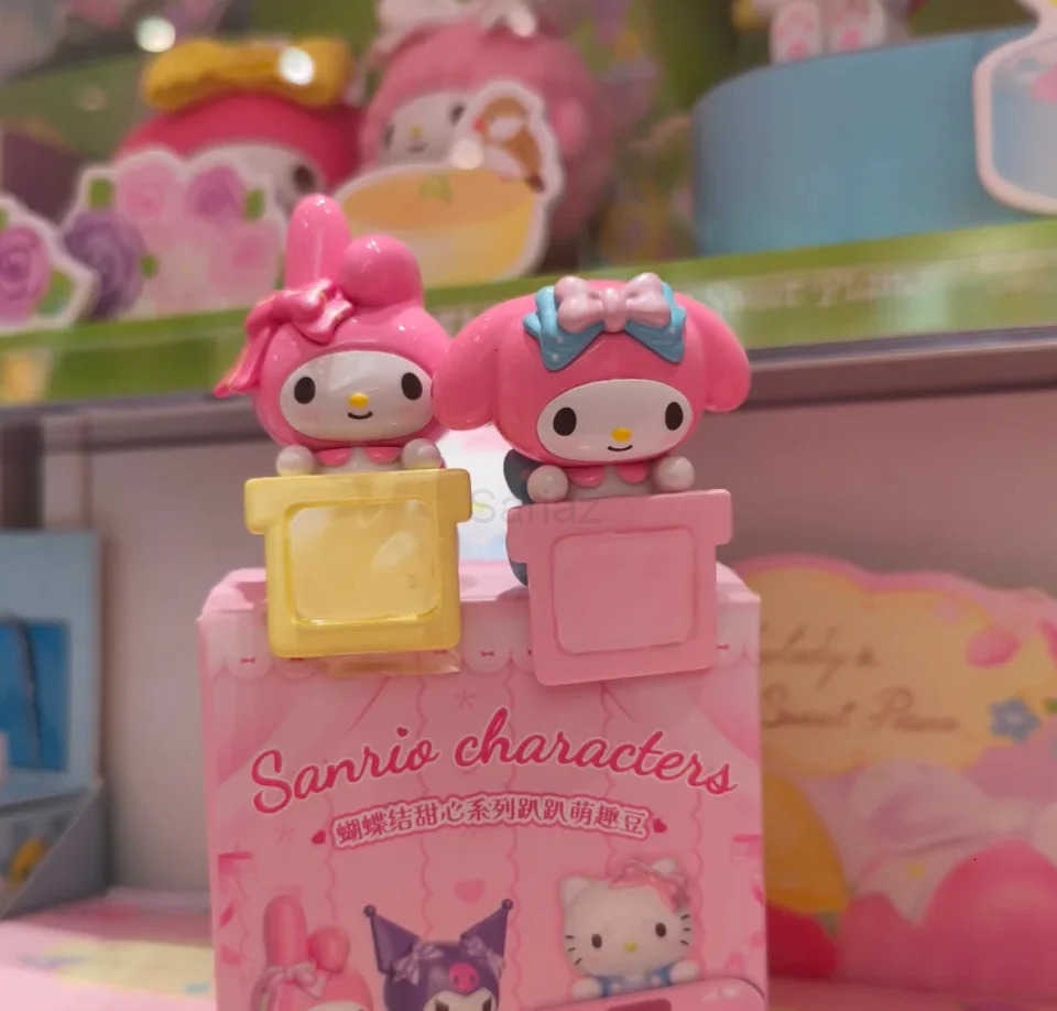 Sanrio Kuromi Melody hipper Bow Sweetheart Series Blind Box Anime Figure Collection Desktop Phone Decorate Ornaments girl gift H2512171