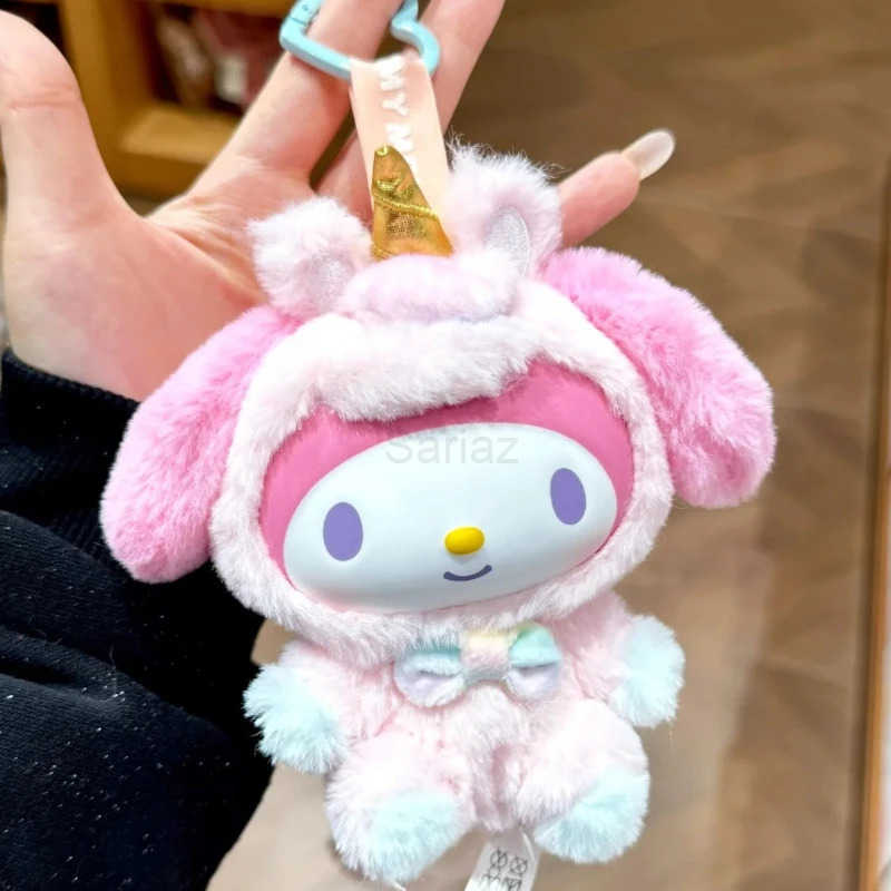 Sanrio Characters Dream Unicorn Series Vinyl Face Blind Box Kuromi Anime Figure Pochacco Surprise Bag Melody Pendant Toys Gift H251217