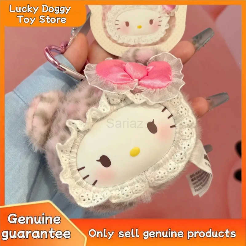 Sanrio New Original Family Velvet Bear Vinyl Pendant Blind Box Cute Trendy Hellokitty Toy Mystery Girl Birthday Christmas Gift H251217