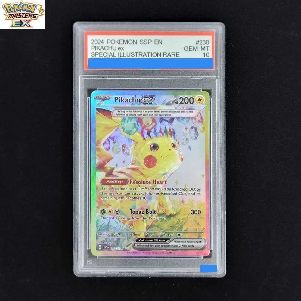 Diy 2024 English Paldean Fates 232 Mew Authentication Grading 10 Collection Card Toy L2 L251217GIUZ