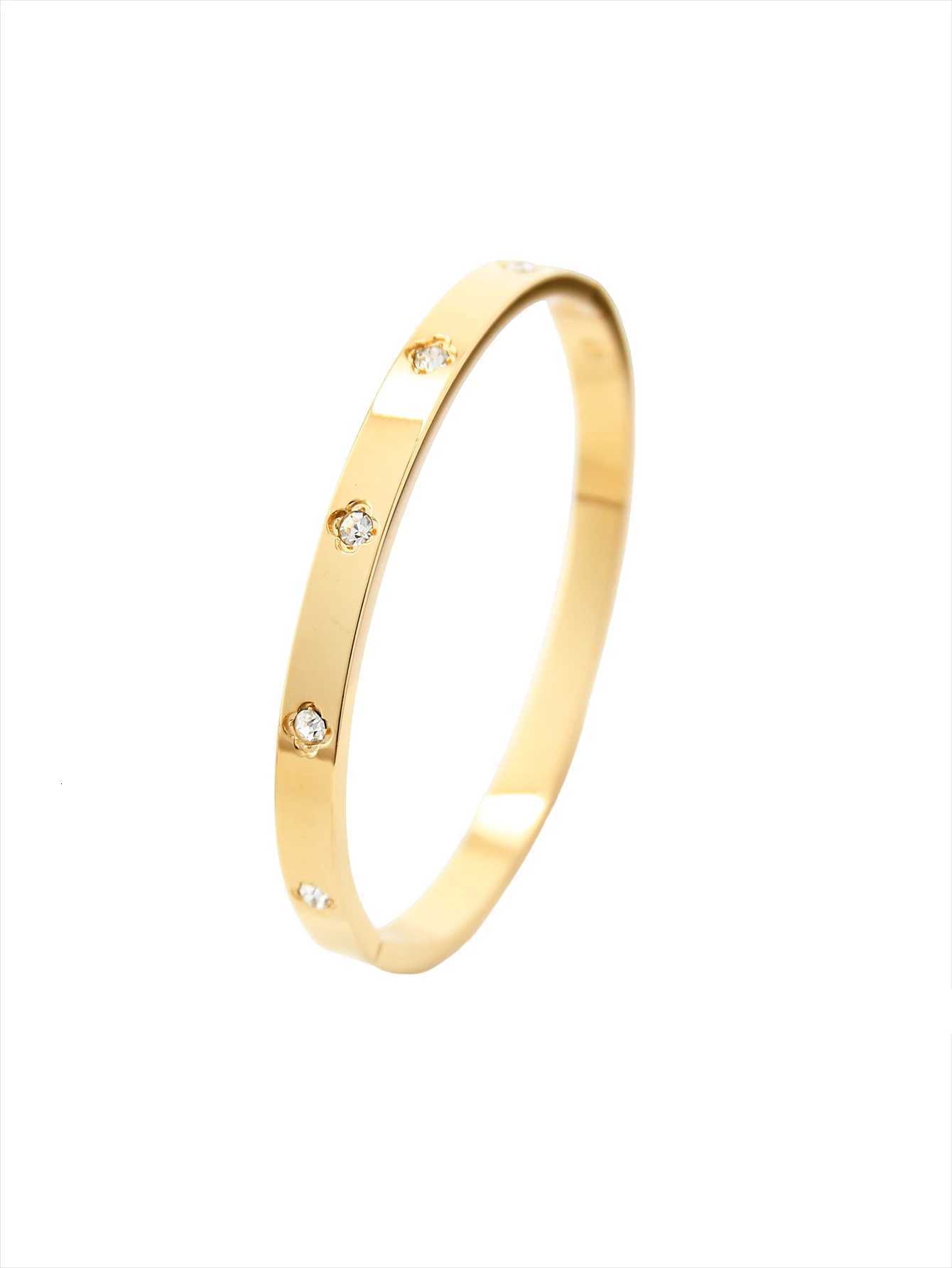 luxury Elegant Charm Fashion Vintage StainlESS Steel C r Studs Diamond-Set four- Flower Flower Female M251217