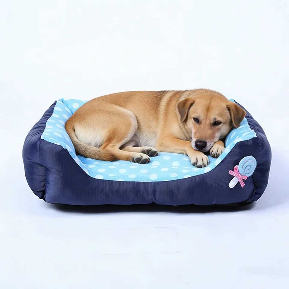 Candy Square Medium Dog Bed Comfortable Small Cat Sleeping Sofa Bed Soft Cute Dog Kennel Accessories M251217