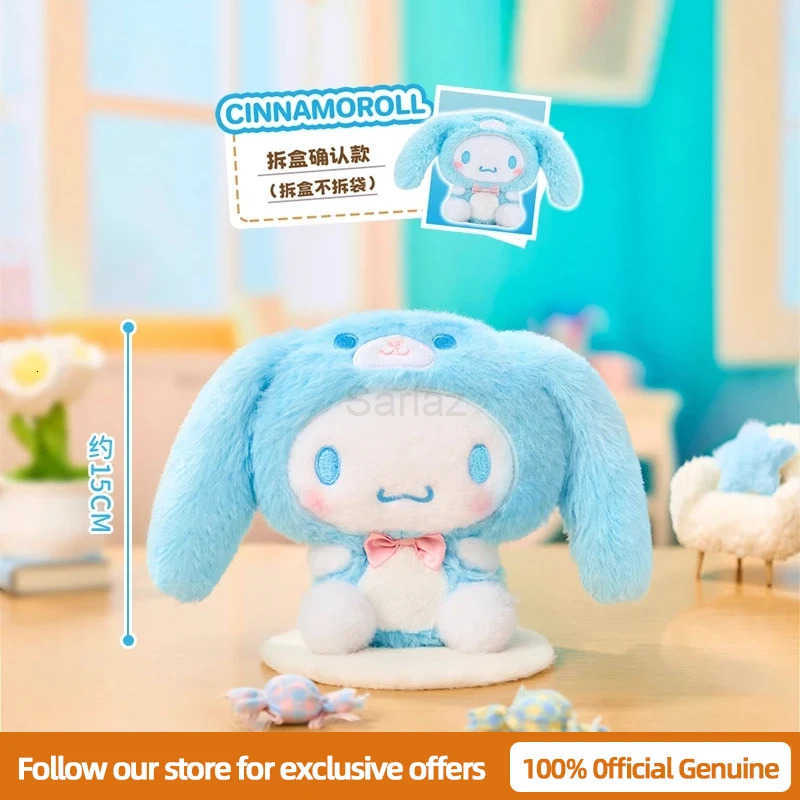 Sanrio New Genuine Family Overjoyed Series Blind Box Pendant Decoration Vinyl Doll Anime Figure Doll Birthday Gifts Mystery Box H2512171