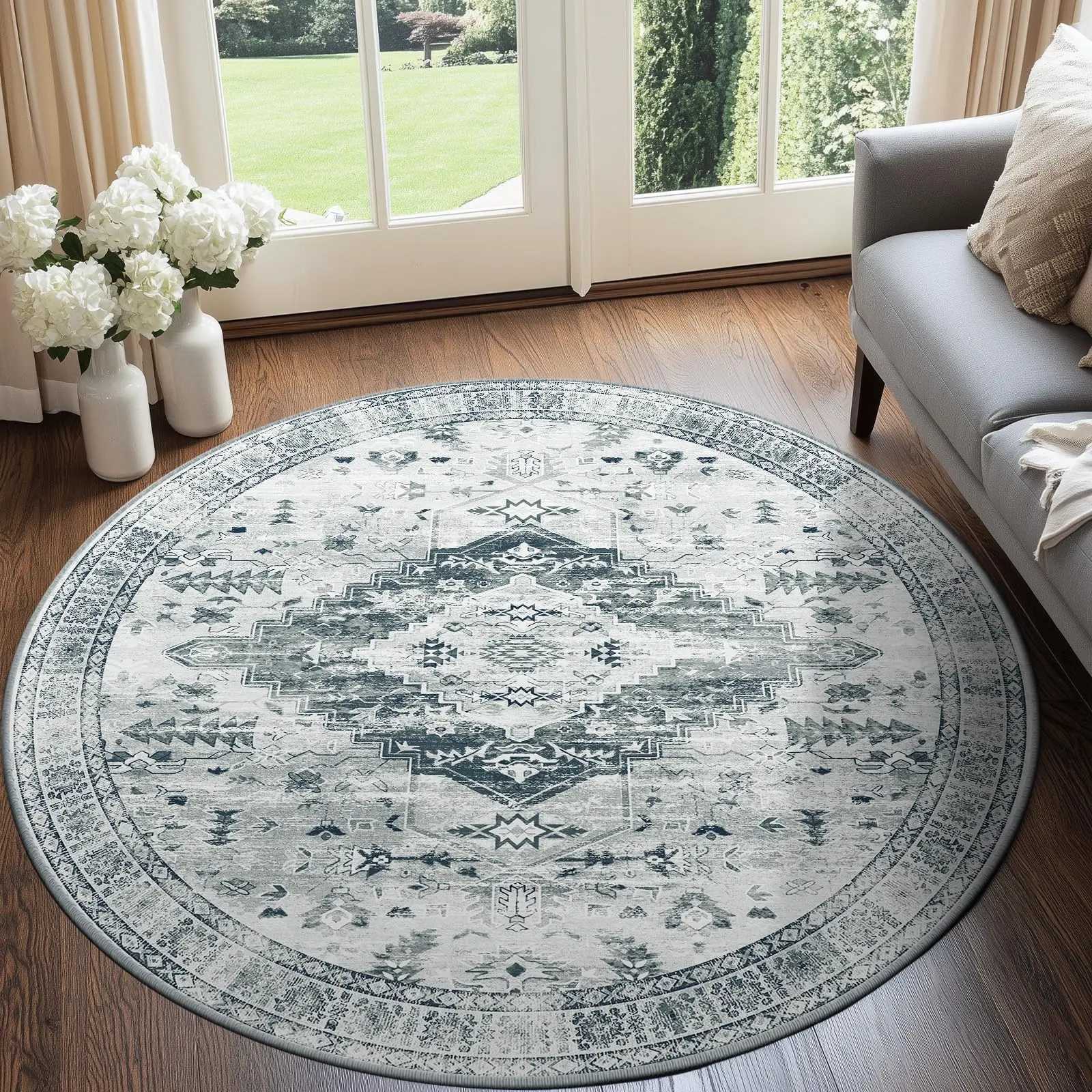 Area Rug for Living Ro Washable Rugs No e Carpet for Entryway Bedro Dinning Ro Playro Vintage Boho Carpet Y251216