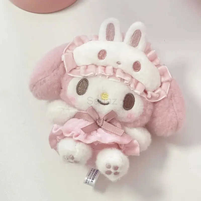 Sanrio Kawaii My Melody Bag Pendant Doll Pajamas Eye Mask Series Pendant Key Chain Birthday Gift H251217