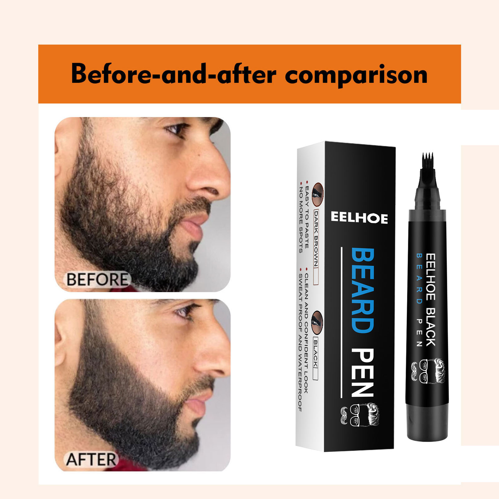 Beard Confidence Pen - Fix Your Beard Anytime, Anywhere | The Perfect Pocket-Sized Grooming Tool