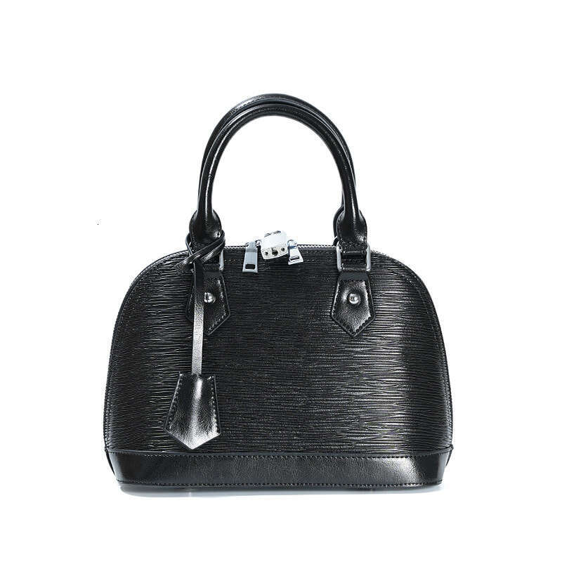 Women S Leather Large Capacity Crossbody Handbag Shell Bag With Golden Tone Hardware Zipper Closure Elegant Black Tote Like Purse For Travel Everyday 