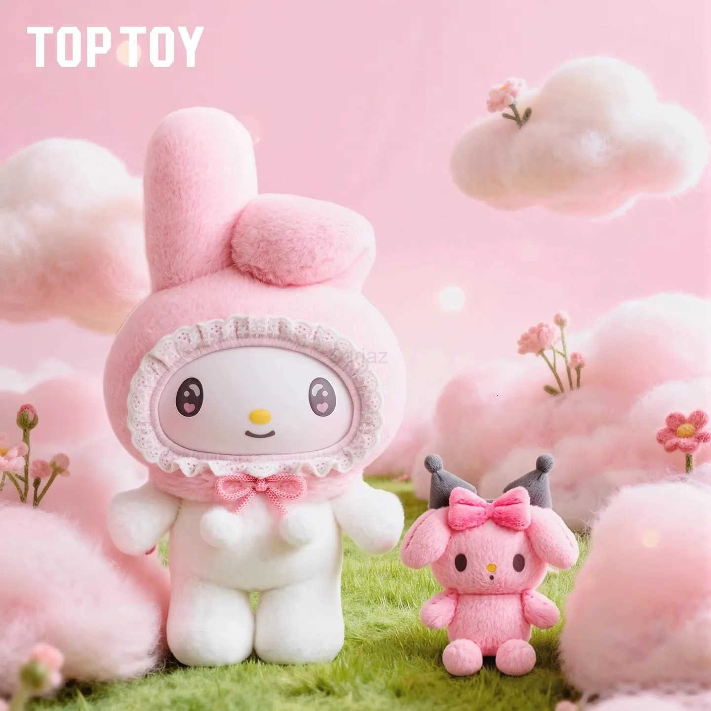 Sanrio Toptoy Family Baby Angel Vinyl Plush Doll Blind Box Kuromi My Melody Collectible Trendy Gift for Girls Toy Hobbies H251217