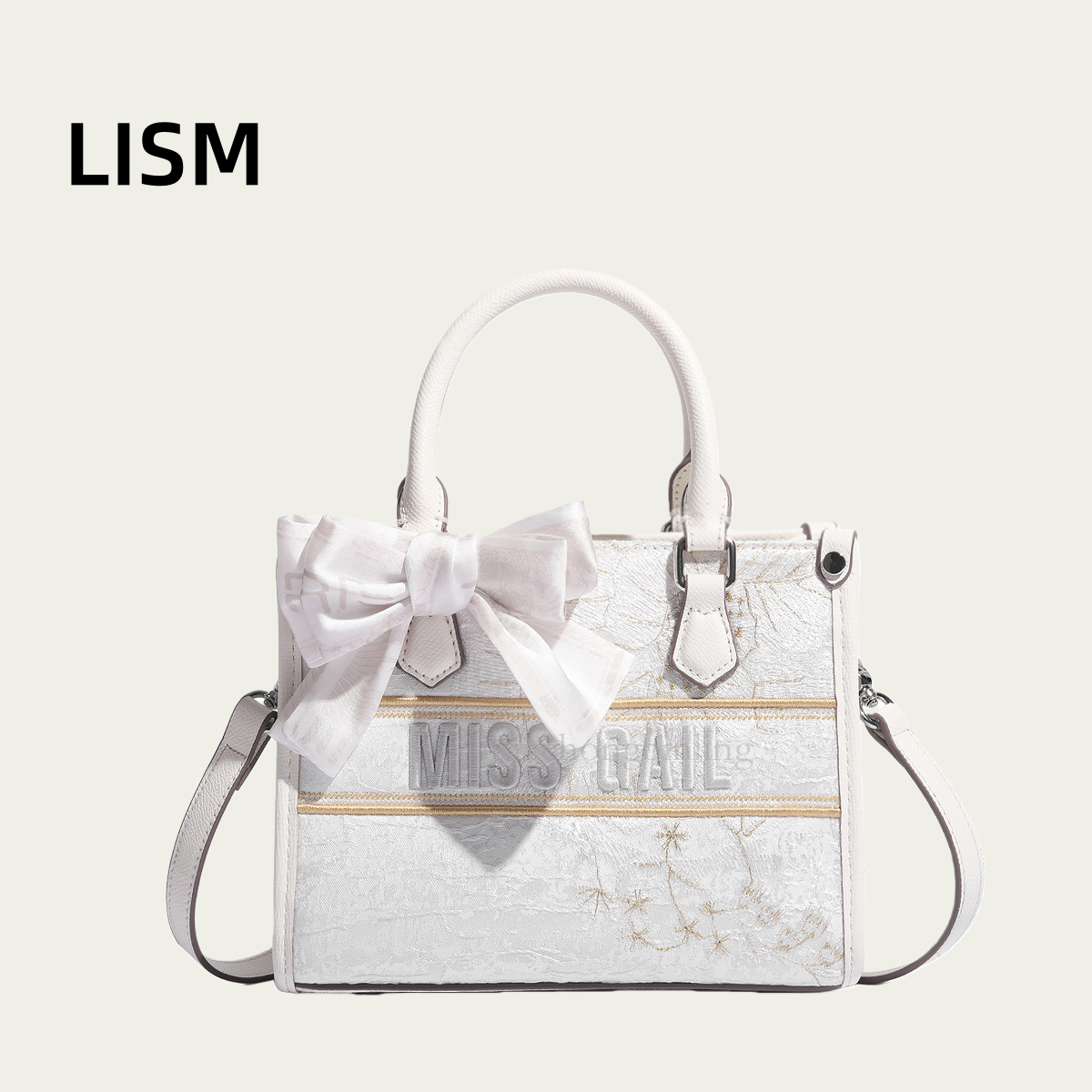 LISM Women's Chinese Embroidery Commuting Handbag Free Shipping Luxury Original Four Seasons Universal Shoulder Bag Art Fashion 3D Shopping Bag p