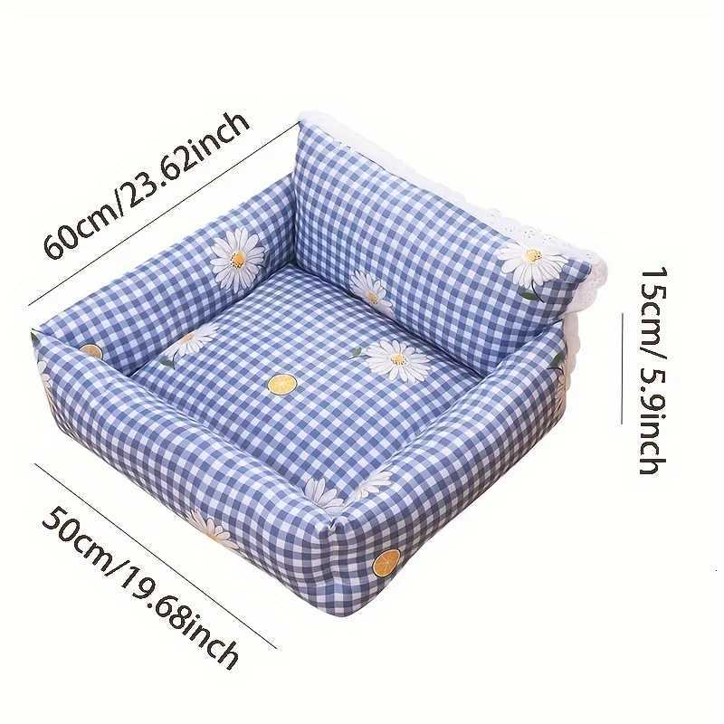 Baisher Cozy Pet Sofa Bed for Cats Dogs - Thick Warm Memory Foam Nest with Anti-Stain Polyester Cover M251217
