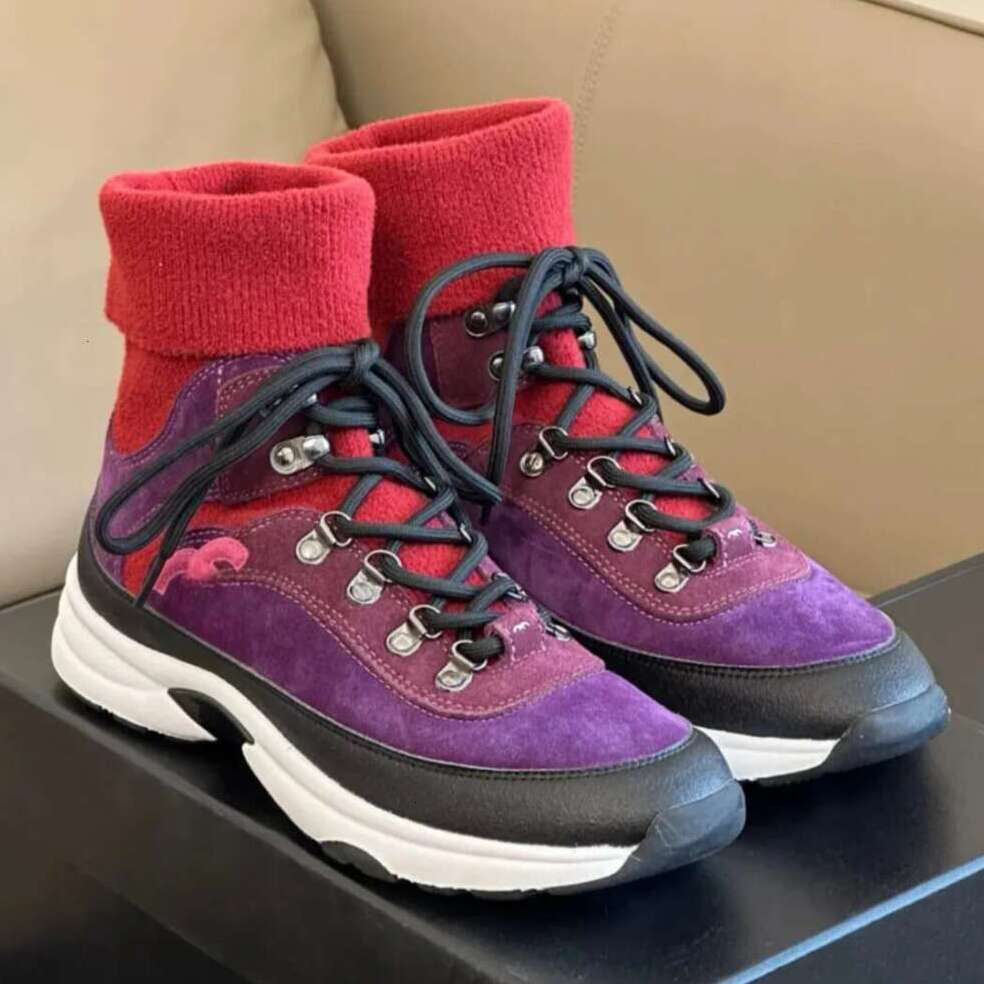 winter sneaker top quality Designer shoe woman Luxury Ankle Boots comfortable track trainer Fashion booties Lady Leather snow Martin boot Casual sock sport shoes
