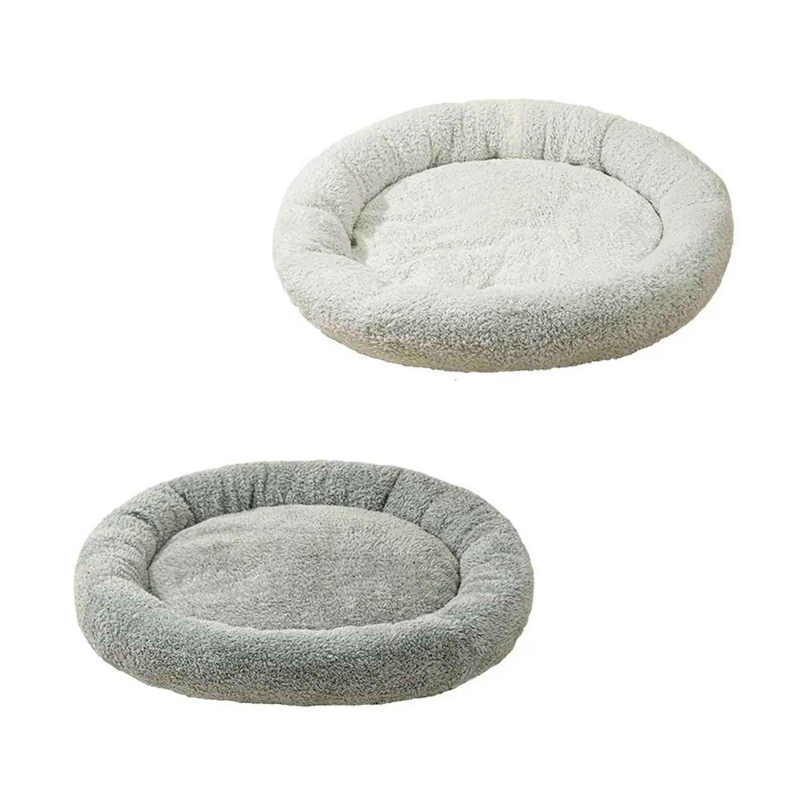 Luxurious Round Pet Bed for Furry Friends - Cozy Haven for Small M251217