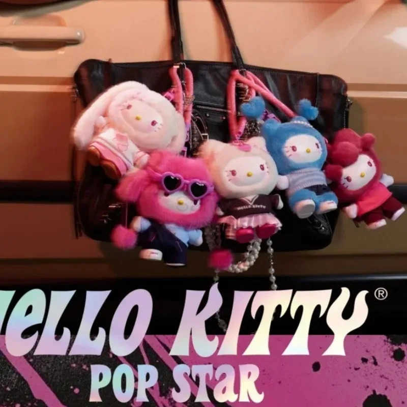 Sanrio Hello Kitty Blind Box Pop Star Series Vinyl Figure Kawaii Animation Pendant Model Desktop Toy H251217