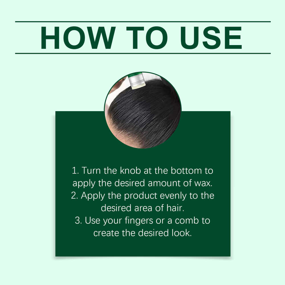 Hoegoa Moisturizing Wax Daily Anti-Frizz Fluffy Styling Hair Care Stick Lightweight Non-Sticky