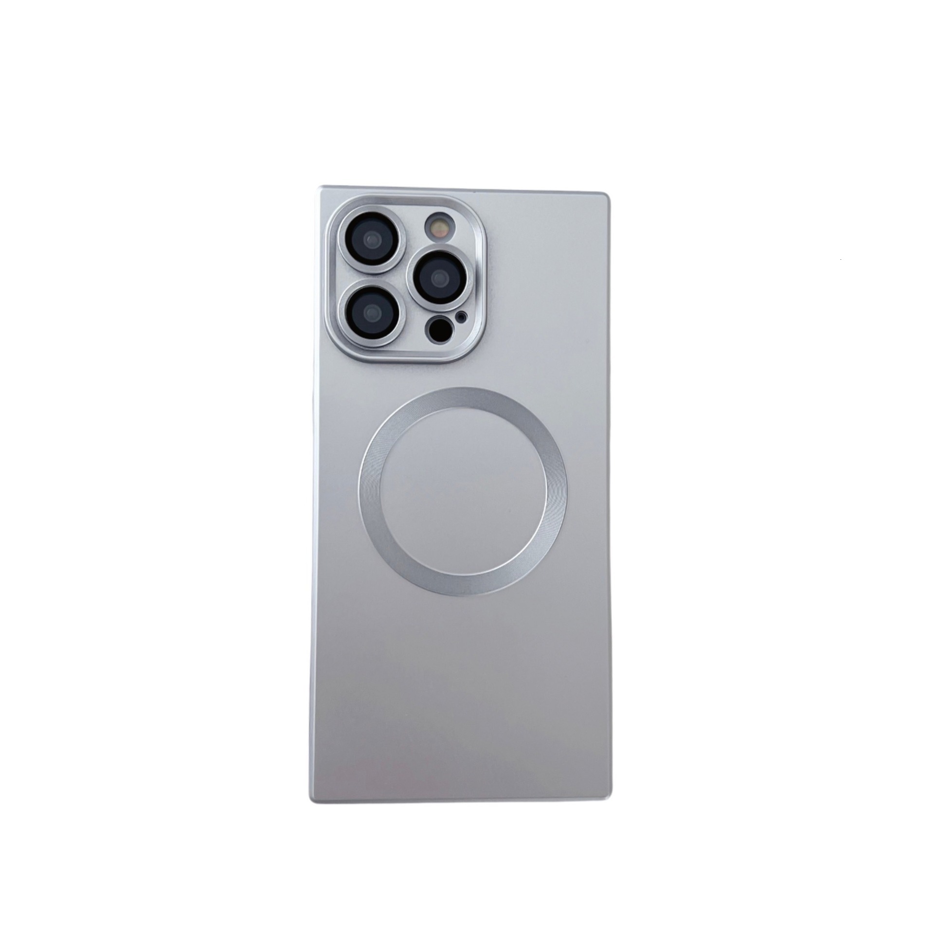 Solid Color Square Magnetic Phone Case Compatible with iPhone 17 Apple 16 Pro Max Skin Feel 15 Full Coverage 14 Export Soft