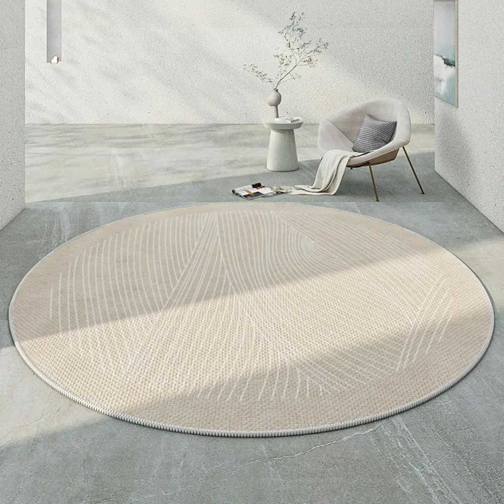 Soundproof And Dirty-resistant Round Carpet Off Cputer E-sports Swivel Chair Rocking Table Study Bench Bedro Floor Mat Y251216