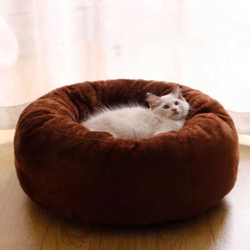 Round Softness Pet Bed Household Washable Pet Products Thick Warm Soft Dog Bed Sofa Cushion Winter Dog Cat Accessories Decor M251217