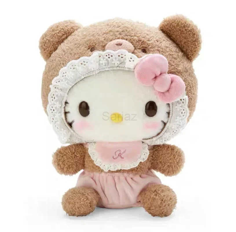 Sanrio Miniso Cinnamoroll Melody Kuromi Pochacco Plush Doll Hello Kitty Latte Bear Series Stuffed Plushine Toy Brithday Gifts H251217