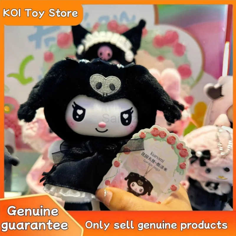 Sanrio Genuine Kuromi Melody Angel Garden Series Vinyl Plush Blind Box Kawaii Mystery Box Pendants Doll Decor Toys Girl BirthdayGifts H251217