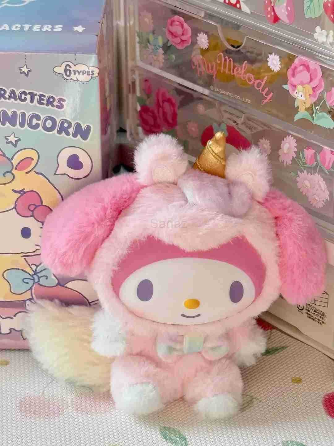 Sanrio Genuine Dreamy Unicorn Series Vinyl Blind Box Cute Bag Pendant Figure Doll Mystery Box Pendant Kids Toys Christmas Gift H251217