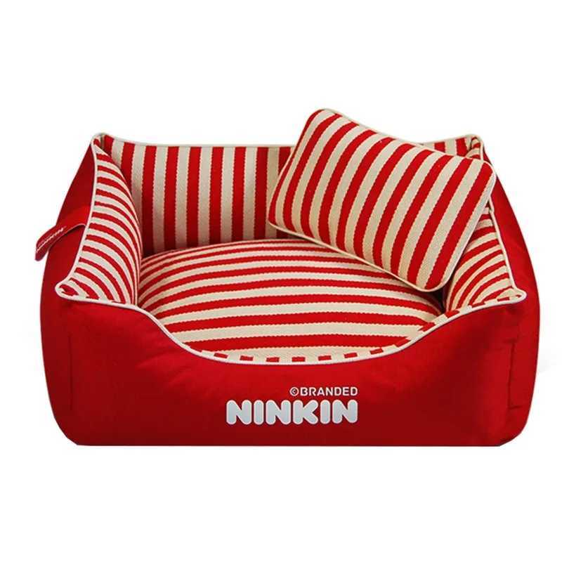 Pet Nest Anti Bite Colored Canvas Dog Nest Dog Bed Teddy Square Dog Bed Four Seasons Universal Cat Nest Dogs Mat Pet Supplies M251217