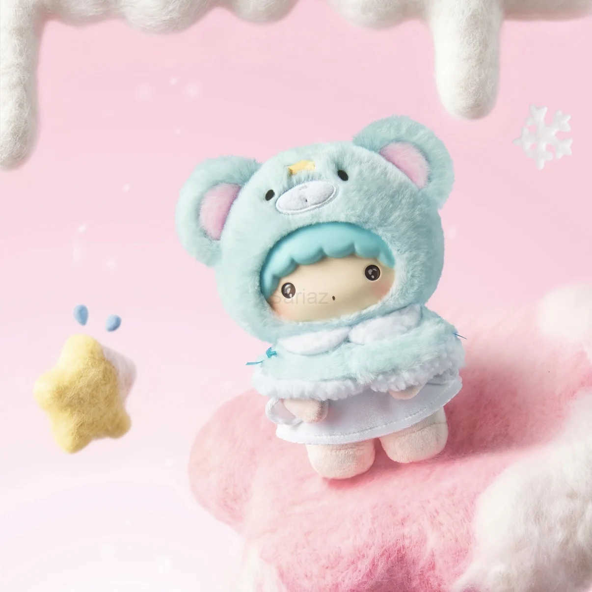 Sanrio Genuine Little Cape Series Blind Box Lovely Vinyl Plush Pendant Figure Doll Trendy Toy Mystery Box Key Chain Girl Gift H251217