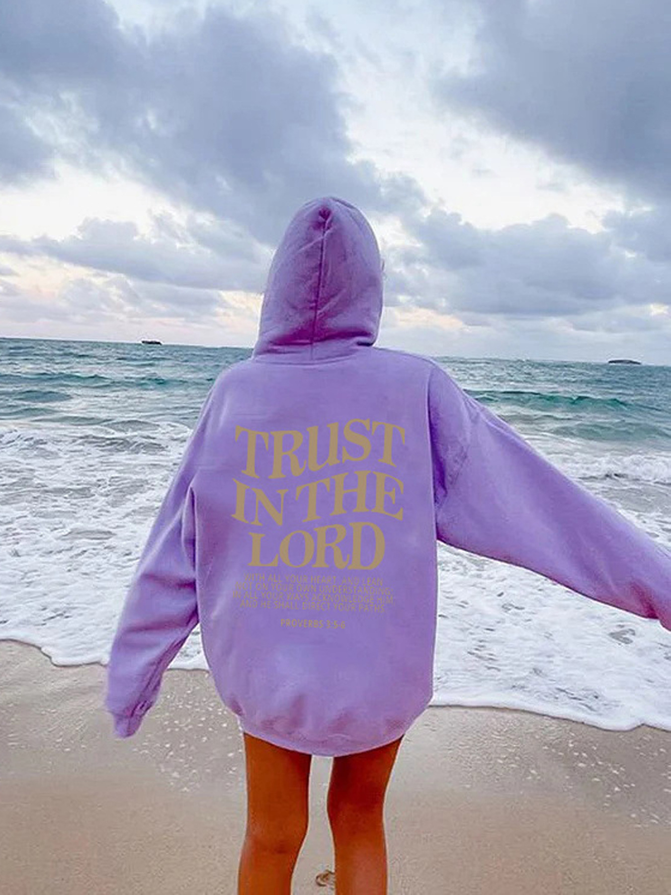 New Arrival Women's Letter Print Hoodies for European & American Markets - Fleece-lined, Long Sleeve Athletic Hooded Sweatshirts