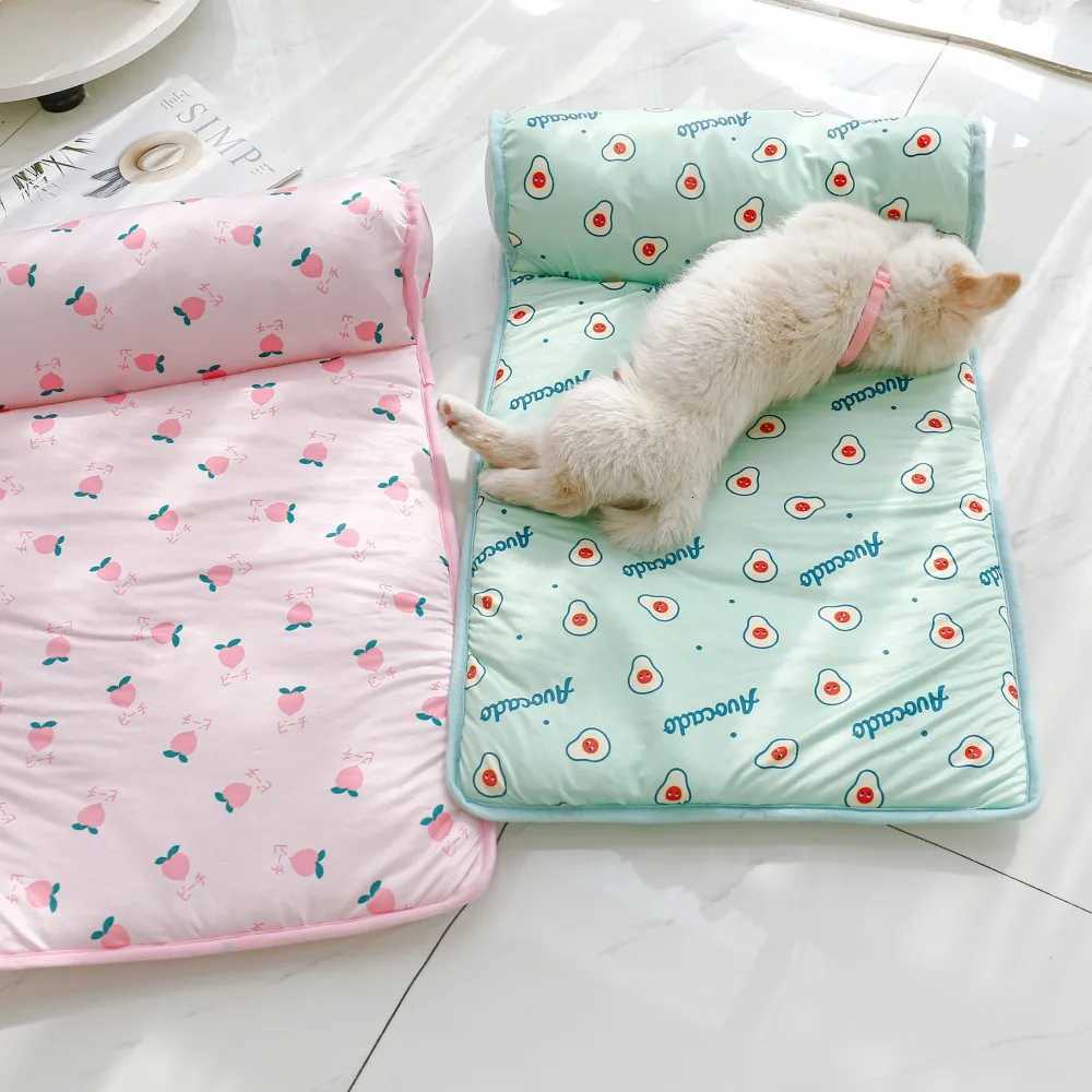 Summer Cooling Mat for Dogs and Cats Breathable Washable Pet Bed Blanket for Small Medium Large Dogs Ideal for Sofa Car M251217