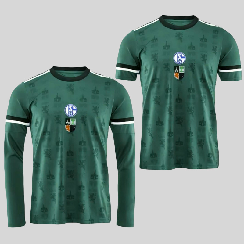 S-4XL 25 26 Schalke 04 Mens Soccer Jerseys 2025 2026 150th YOUNES SYLLA HOJLUND KARAMAN HAMACHE REMMERT SANCHEZ BACHMANN Special Long Football Shirts Adult Uniforms