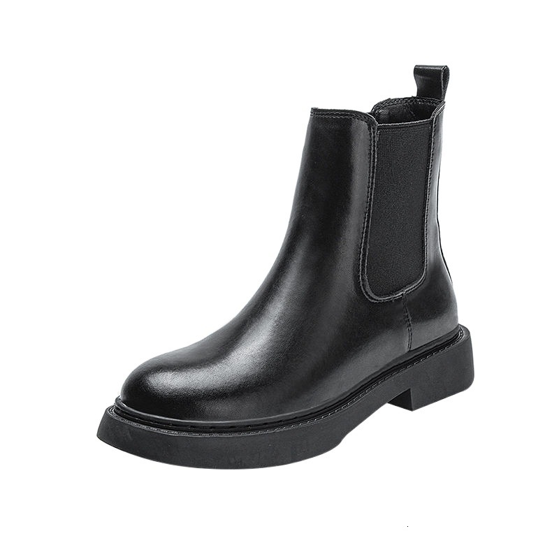 STAOXINDIKE Z Large Size Women's Shoes 35-43 Wide Fat Feet 41 Chelsea Short Boots Women's New Chimney Boots Martin Boots British Style 4