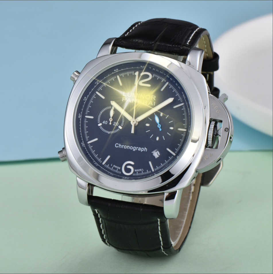 HOT brand Men PANERAIity LUMINORity Luna Model Sport watch Automatic mechanical movement Luxury Watches Business Stainless Steel Man Square mens Wristwatches