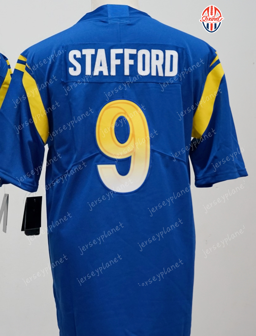 Custom 2025 Black Rivalries jerseys Matthew Stafford Kyren Williams Aaron Donald Puka Nacua Adams Rozeboom Jaylen McCollough Stetson Bennett IV for gift99