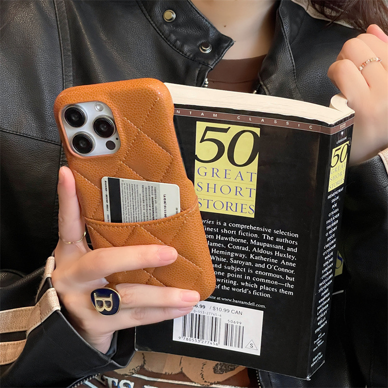 Melard Color Series Small Fragrance Style Compatible with Apple 17 Pro Max Phone Case iPhone 16 Leather Card Slot 15 Cross-Border