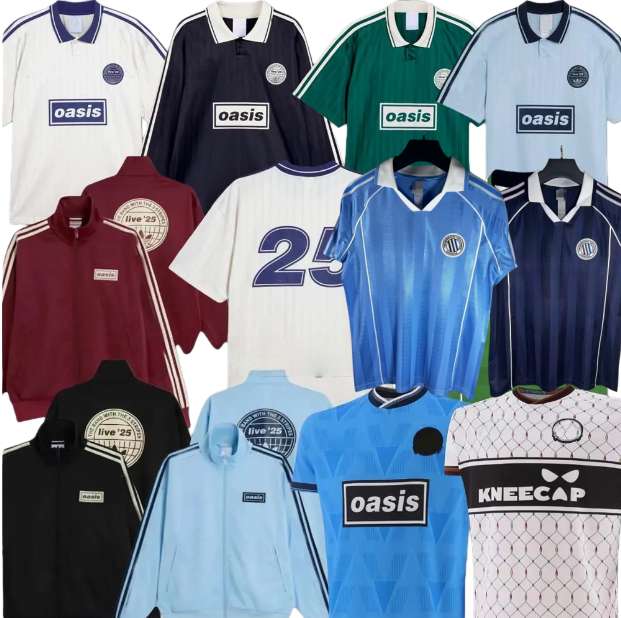 2025 Oasis Tour Jacquard Football Jersey Shirts Kit 25 26 Fontaines Dc Home Away Third Bohemians BLACK GUINNESS Soccer Jerseys 135th Anniversary Oasiss Live888666