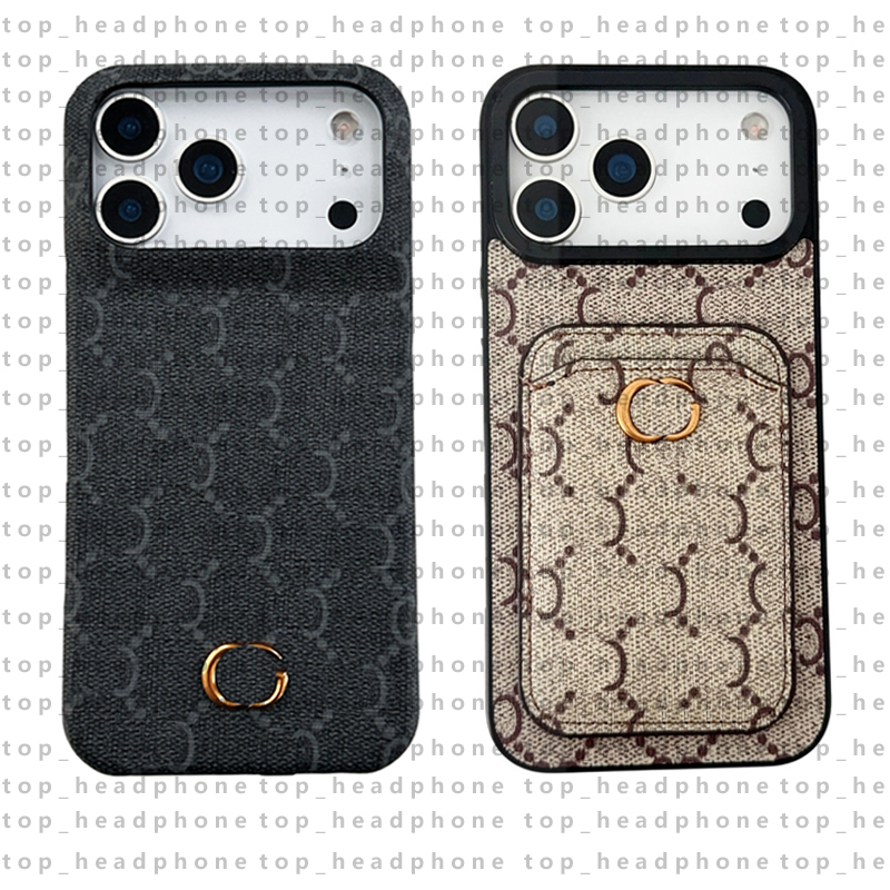 17 Pro Max Phone Case Designer iPhone Case Luxury Wallet Card Holder for Apple iPhone 16 Pro Max 15 Plus 14 13 12 Leather Wallet iPhoneCases Fashion Cellphone Case Cover