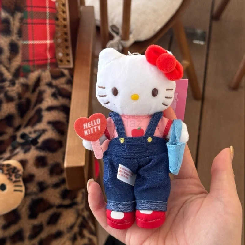 Sanrio kawaii Daily Shopping Series Black KTCat Plush Toy Pendant Black Cat Kitty Long Legs Star Hanging Soft Plush Toy Keychain H251217