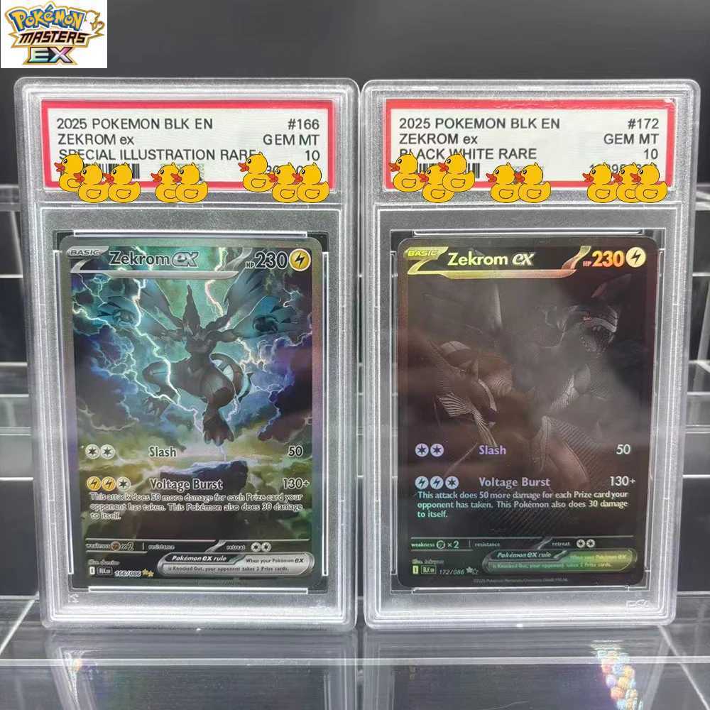 DIY Card Collection Card 2025 BLACK WHITE RARE RESHIRAM ZEKROM 10Points Card Anime Game Gift L2 L251217MROU