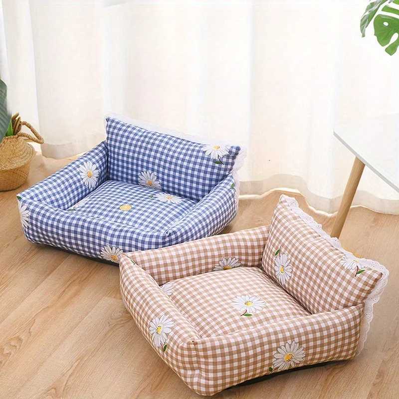 Baisher Cozy Pet Sofa Bed for Cats Dogs - Thick Warm Memory Foam Nest with Anti-Stain Polyester Cover M251217