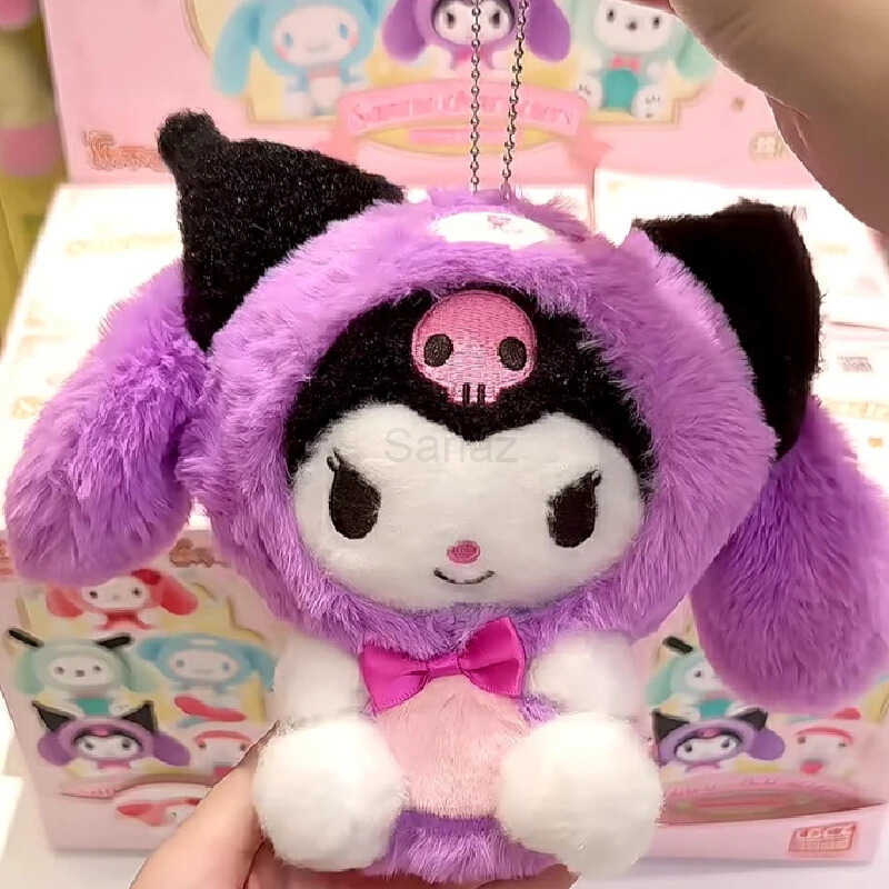 Sanrio New Genuine Characters Overjoyed Series Kawaii Blind Box Dolls Collection Desktop Ornament Fashion Trend Gift Girl H251217