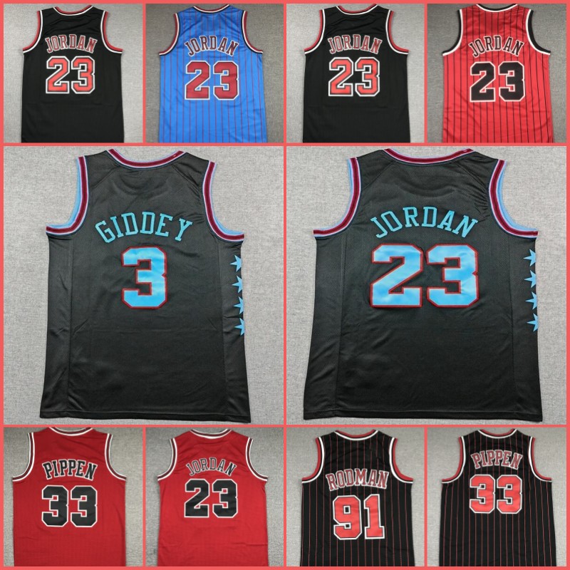 23 Michael Basketball Jerseys Scottie 33 Pippen Dennis 91 Rodman Demar Lonzo DeRozan Ball Derrick Zach Rose LaVine Liddell Giddey