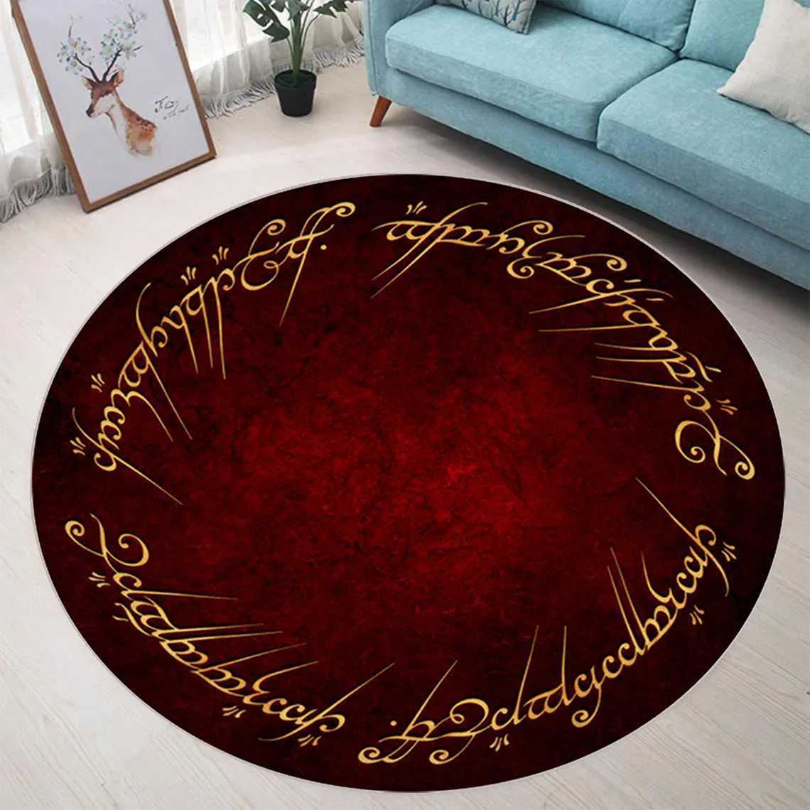 Legendary Movie Rug Living Ro Round Rug ar He Rug Ring Round Rug Lord ar Rug Fantastic Rug The Hobbit Rug Y251216