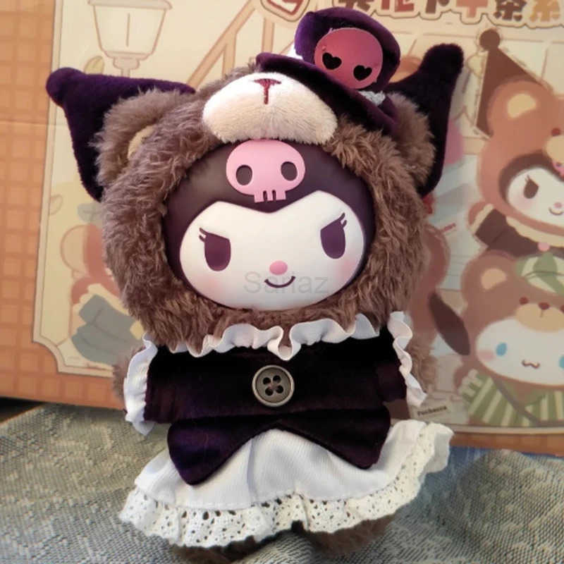 Sanrio Genuine Family British Afternoon Tea Series Blind Box Surprise Mystery Box Ornament Kuromi Children Toy Customized Gift H251217