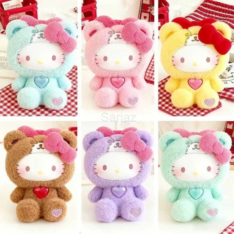 Sanrio TopToy Hellokitty Teddy Pajamas Series Vinyl Blind Box Trendy Bag Pendant Ornaments Decorative ChildrenS Toys For Birthday Gift H251217