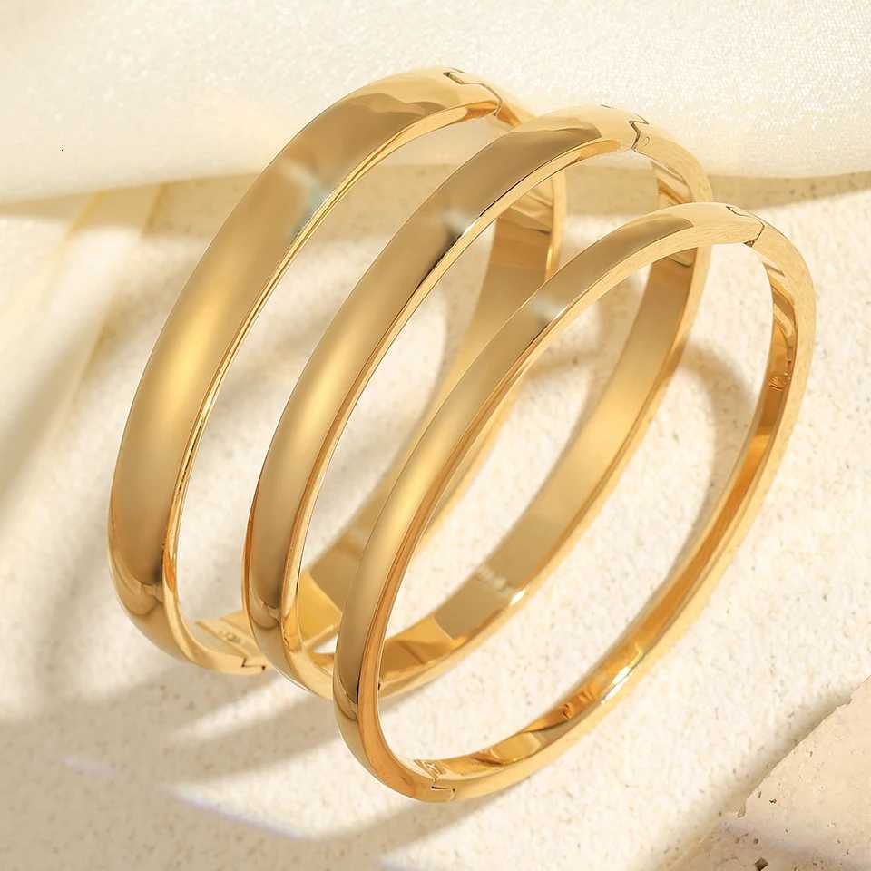 ZAKOL New Fashion 4mm/6mm/8mm StainlESS Steel Bangle For Men Couples Matching Charm Cuff Wrist Luxury Mens M251217