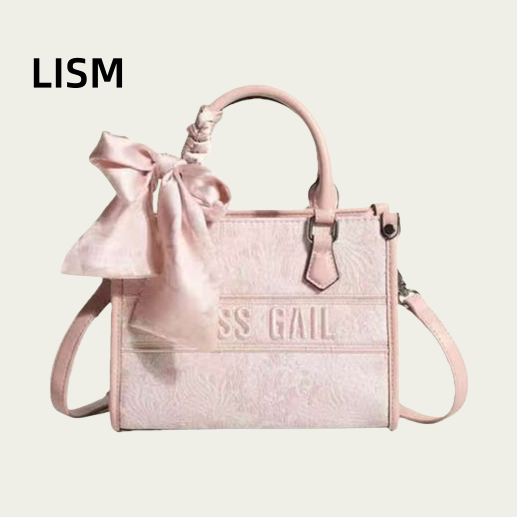 LISM Women's Chinese Embroidery Commuting Handbag Free Shipping Luxury Original Four Seasons Universal Shoulder Bag Art Fashion 3D Shopping Bag p