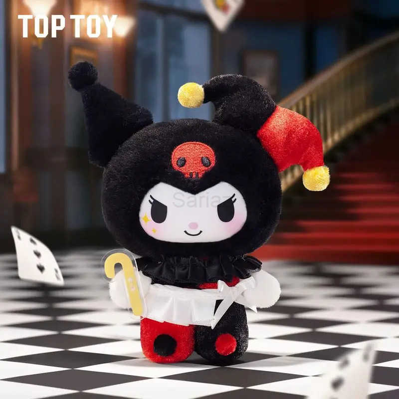 Sanrio Toptoy Kuromi Poker Kingdom Series Blind Box Cute Vinyl Plush Doll Cute Pendant Kuromi Mysterious Surprise Christmas Present H251217
