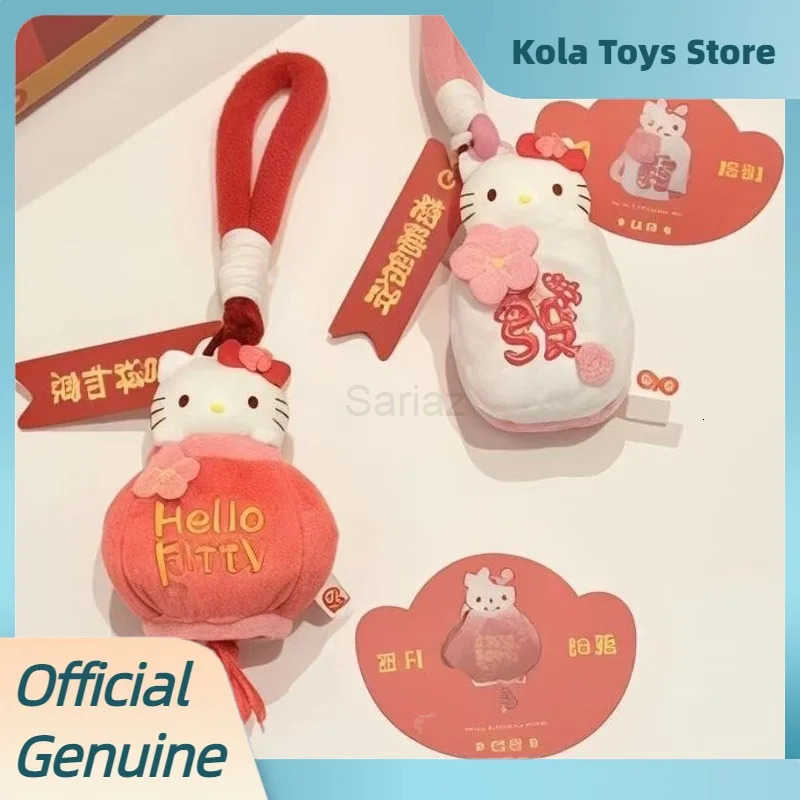 Sanrio Genuine Hellokitty Happy New Year Series Blind Box Cute Lucky Aromatherapy Pendant Dolls Kitty Mystery Box Toys Birthday Gift H251217