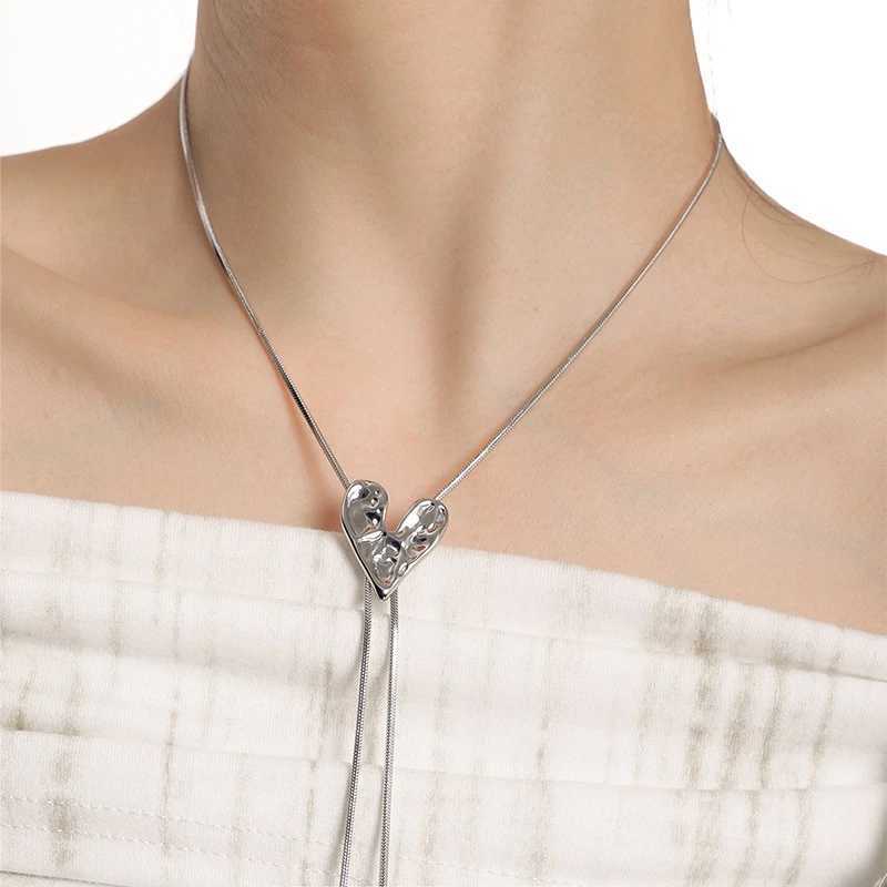 Sparkling Rhinestone Rotatable Snowflake Long Tassel Necklace For Women Crystal Zircon Pearl Cross Choker Girl Christmas Jewelry G251217