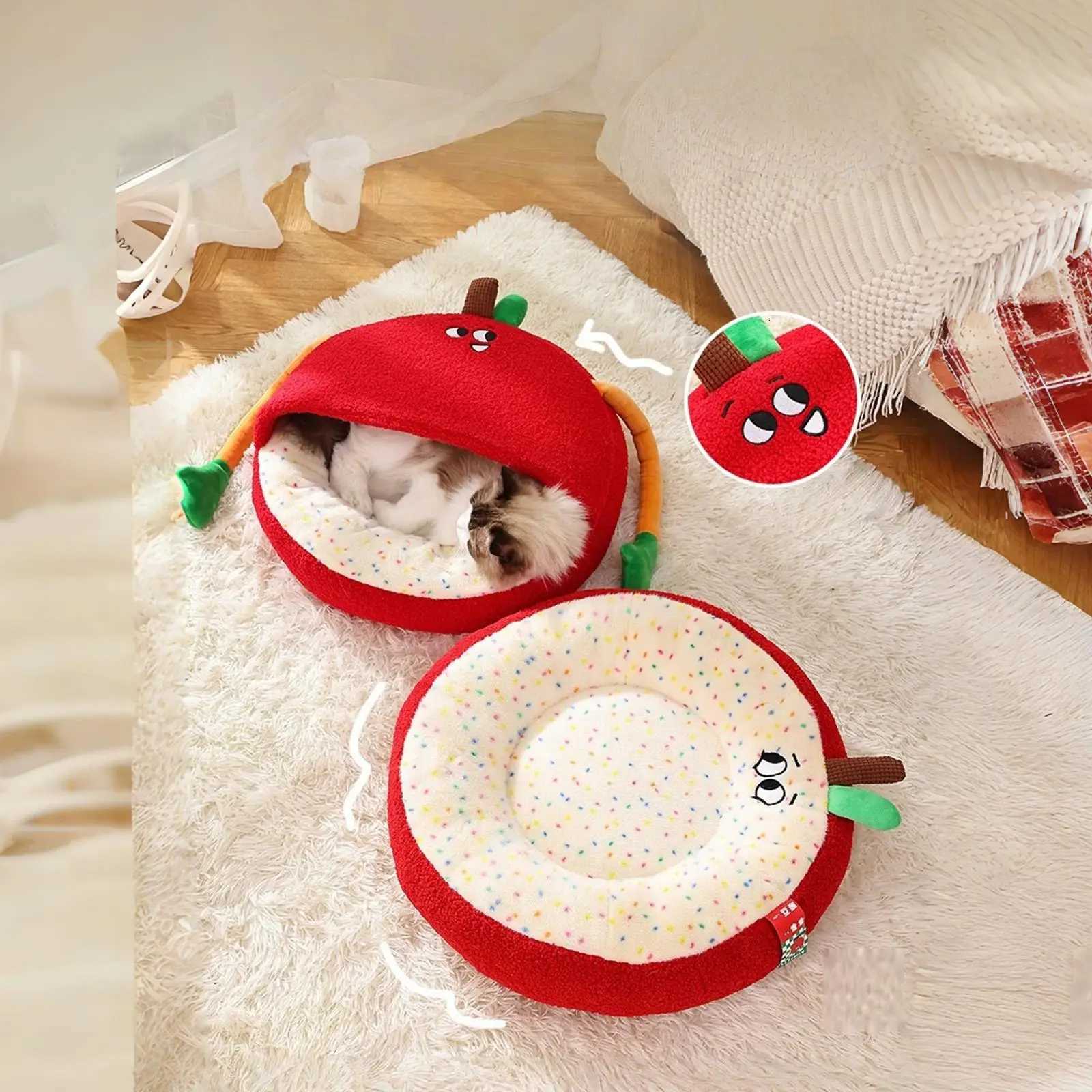 Cat Bed Anti-Slip Sleeping Nest Pet Supplies Warm Cat House Nest For Animal Indoor Living Room Bedroom Balcony Apartment Home M251217