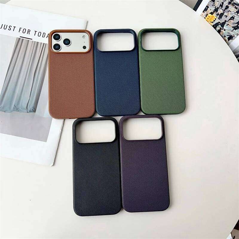 Tech Fabric Woven Magnetic Phone Case for IPhone 17 16 Pro Max 17Pro 16Pro IPhone17 IPhone16 Mag Safe Shockproof Cover 25H1217